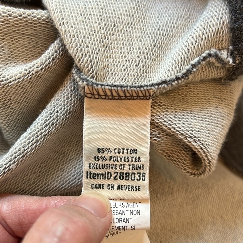 L.L. Bean Gray 1/4 Zip Up Sweater Soft Knit Casual Pullover. Size Large. - Picture 5 of 5